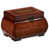Nearly Natural 527 Decorative Lacquered Wood Chests, Set of 2,Brown,Small: