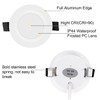 RVZONE RV Boat Recessed Ceiling Light 6 Pack 12V LED