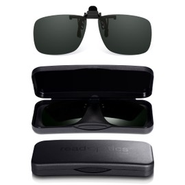 Read Optics Clip On Sunglasses Blue Light Glasses Drivers Glasses Fits Most Sizes, Green