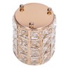 Crystal Makeup Brush Holder European Style Rounded Crystal Glass Cosmetic