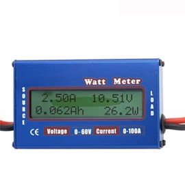 DollaTek Watt Power Tester Wattmeter DC Power Analyzer High Precision Watt Volt Amp Energy Meter Analyzer Tool (0-100A 0-60V)