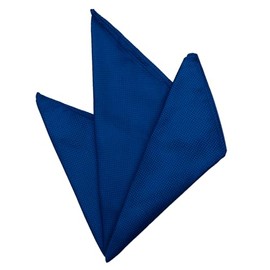 Jacob Alexander Pañuelo cuadrado de bolsillo de tejido sutil, Azul Real, 12 inch Square