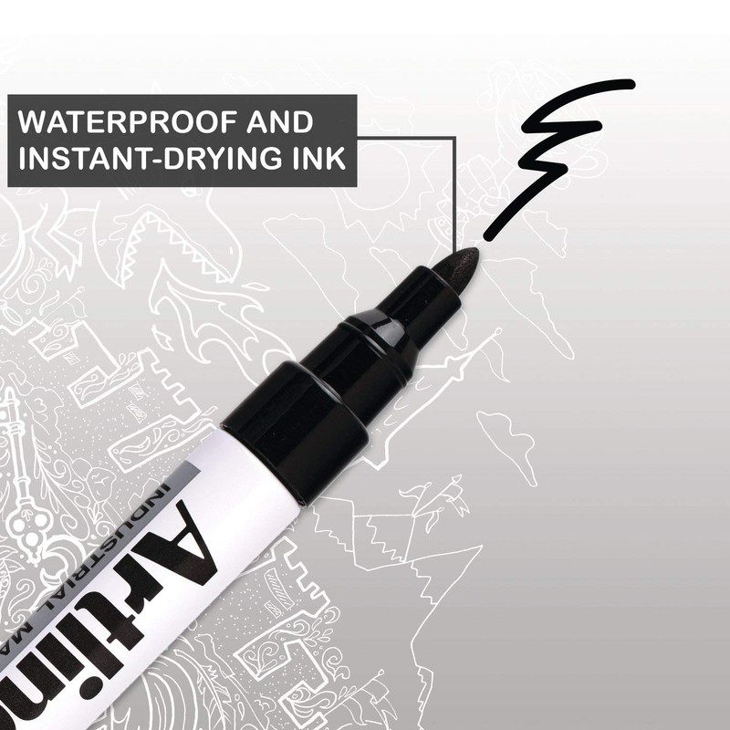 Artline Ek-17 1.5mm Fibre Nib Marker - Black