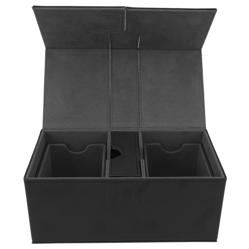 Card Deck Box with 3 Drawers Large Capacity Magnetic Closure