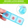 EYIDADAE Pill Organizer with 3 Compartments 7 Day Metal Pill