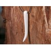 Fly Style Tooth pendant made of buffalo bone – chain