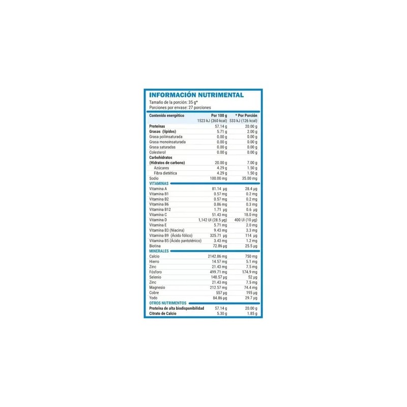 Fórmula Br+ 945gr Polvo Plenlife Sabor Neutro