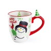Potter's Studio Grace Teaware Merry Christmas Snowman and Cardinal 14oz