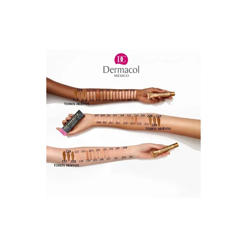 Dermacol Maquillaje Alta Cobertura Original Hipoalergénico