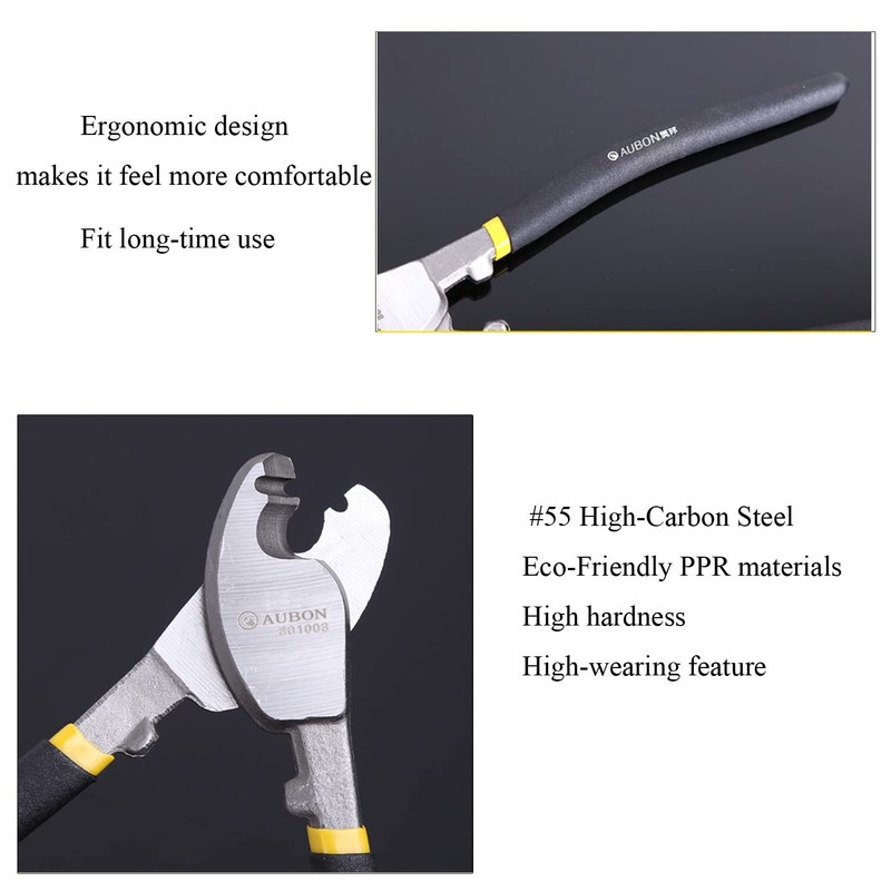 Auban Tools Heavy Duty Cable Cutter – Material in American