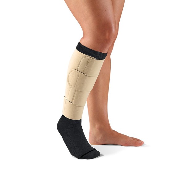 SIGVARIS COMPREFLEX LITE Below Knee Regular Length W/10-15 mmHg Socks; Low Stretch (Small, Beige)