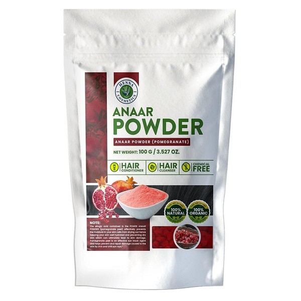 Pomegranate Powder (Anaar) for Hair and Skin Care 100 Grams (3.53 oz.) Natural