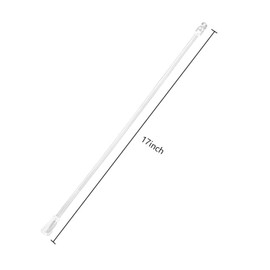 6 Pack Blinds Opener Accessories, Curtain Rod Replacement with Hooks and Handles,17 Inch Clear Acrylic Curtain Pull Rod Wand,Multifunctional curtain rods Invisible curtain rods.
