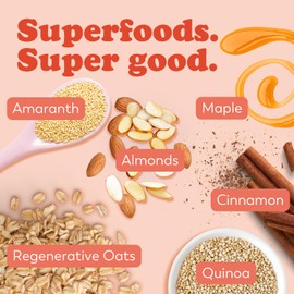 Earnest Eats Gluten Free Superfood Oatmeal, Maple Almond Cinnamon-6 PACK