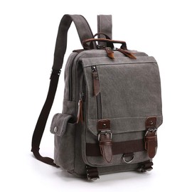 TELOSPORTS Canvas Crossbody Bag Sling Bag Messenger Bag for Men Women Shoulder Bag Crossbody Sling Backpack Travel Rucksack