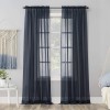 No. 918 Navy Blue Sheer Voile Curtain 59 W x