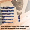 Yakamoz 6Pcs Hexagon Titanium Drill Tap Combination Bit Set, 1/4"