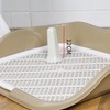 Dog Potty Tray with Raised Fences Removable Mesh Grid Pad