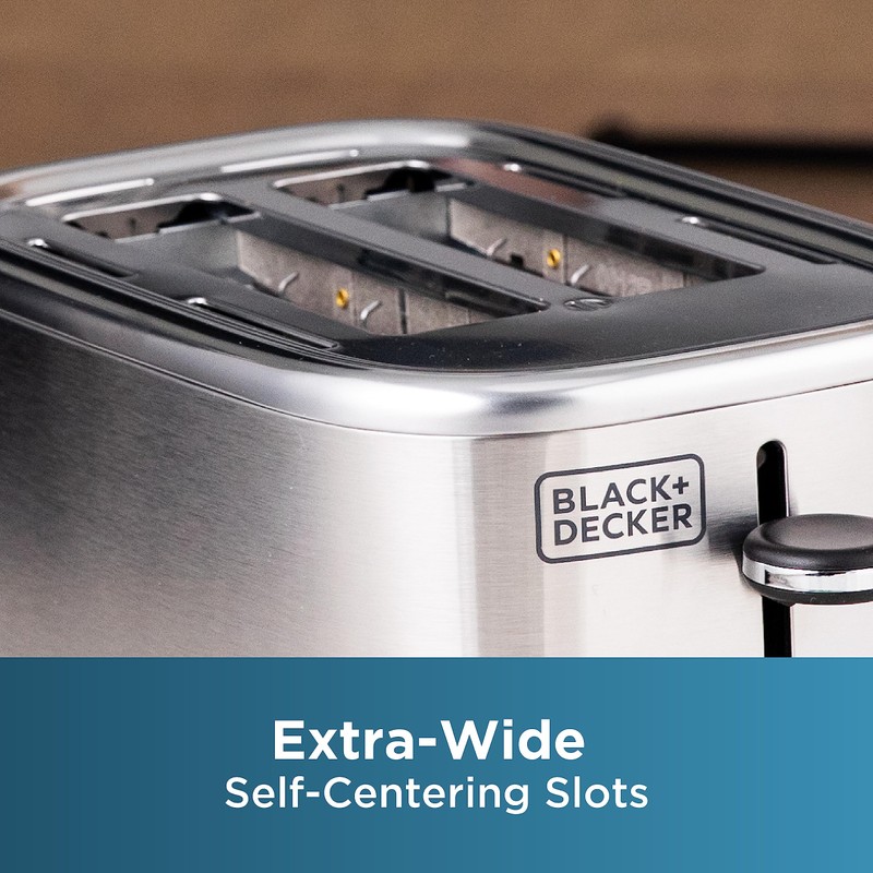 BLACK+DECKER® 2-Slice Toaster with 7 Toast Shade Settings, Extra-Wide Slots
