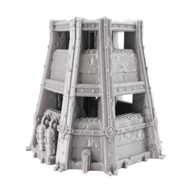 Tabletop Terrain Grimdark Double Pillbox by War Scenery for Wargames and RPGs 28mm 32mm Miniatures