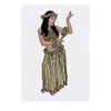 'Dancing Hula Girl' Temporary Tattoo - Water Resistant, Skin-Safe, Non-Toxic