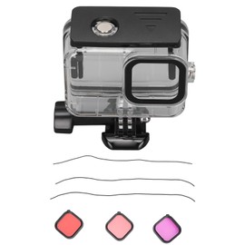 For Go Pro Hero 10/9 Black Case Filter Kit 60m / 196ft Waterproof Housing Filter Kit with 3 Pack Dive Filters and Sling