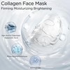 Lingmeier Collagen Face Mask 80,000ppm Marine Hydrolyzed Collagen (300-500Da) &