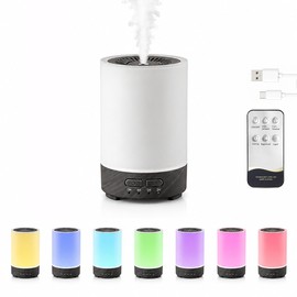 Difusor de Aceites Esenciales 150ML con Luz LED y 2 Modos | 150ML, Luz Cálida y Multicolor, Temporizador, Ultrasilencioso y Apagado Automático