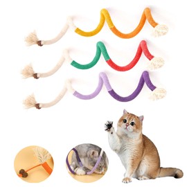 fghuim Cat Rope Toys Catnip Toys,Cat Chew Toys for Teeth Cleaning,Giant Big Catnip Rope Toys for Indoor Adult Cats（27.6in.