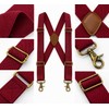 Men's X-Back Suspenders for Pants – 3.5cm Wide Adjustable Elastic