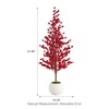 Glitzhome 41" H Artificial Christmas Porch Tree, Mini Table Top