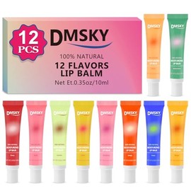 Ruby Kisses Broadway Vita-Lip Clear Lip Gloss (6 Pack Mint, Rosehip, Coconut Oil), Ultra-Hydrating & Soothing Formula with Vitamin Oils, High-Shine No