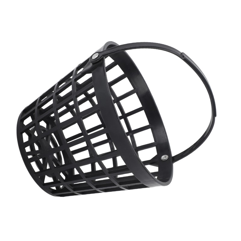 Black Golf Ball Basket Nylon Plastic Golfball Container Golf Ball