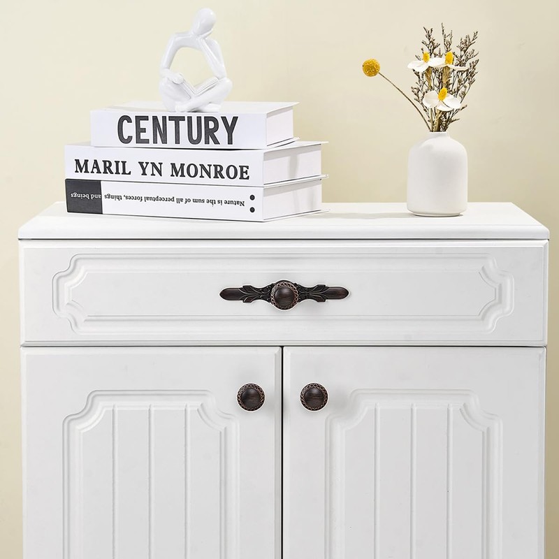 YCSJ Round Cabinet Hardware Knobs - 10 Pack / 1.26