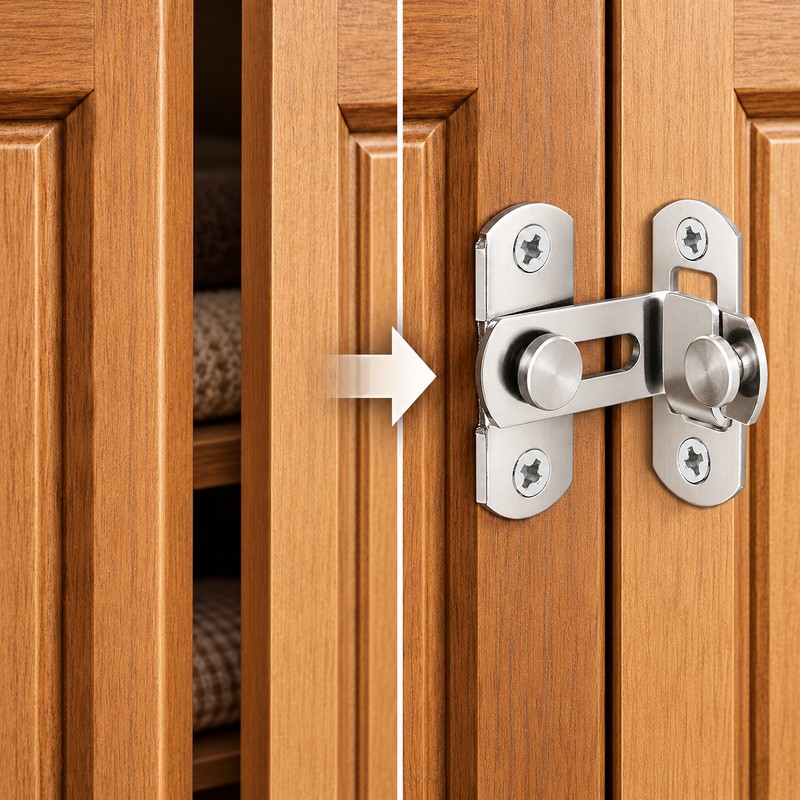 Stainless Steel Door Latch Bolt – 3-Inch Sliding Door Lock