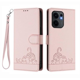 GOKEN Case for Oppo Reno 13F (4G/5G), Wallet Leather Magnetic Flip, Card Holder, Book Style, Foldable Kickstand, Full Protection, Cover -Rose Gold