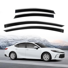 TUWEEN Side Window Rain Guards Deflectors Compatible with Toyota Camry (Xv80) 2024,Vent Window Sun Visors,Ventilation,Tape-On Type,Durable,4 Piece Set