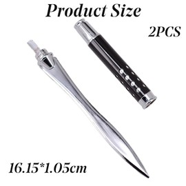 Letter Opener, Metal Letter Openers for Ladies Men Letter Openers Envelope Express File Document Unpack Box Packages Cutter Split File Envelopes Stationery for School Office Home (2pcs)