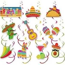 Fiesta Colgante Decoraciones, 30 Piezas Fiesta Mexicana, Suministros de Fiesta Mexicano, Decoración de la Fiesta Mexicanas Decoración de la Festa