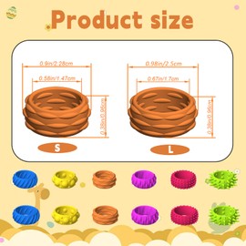 Daryunk 12pcs Fingertip Toys for Kids, Sensory Toys, Suitable for Autism and ADHD, Toys Anxiety Relief for Adults, 6 Styles and Colours