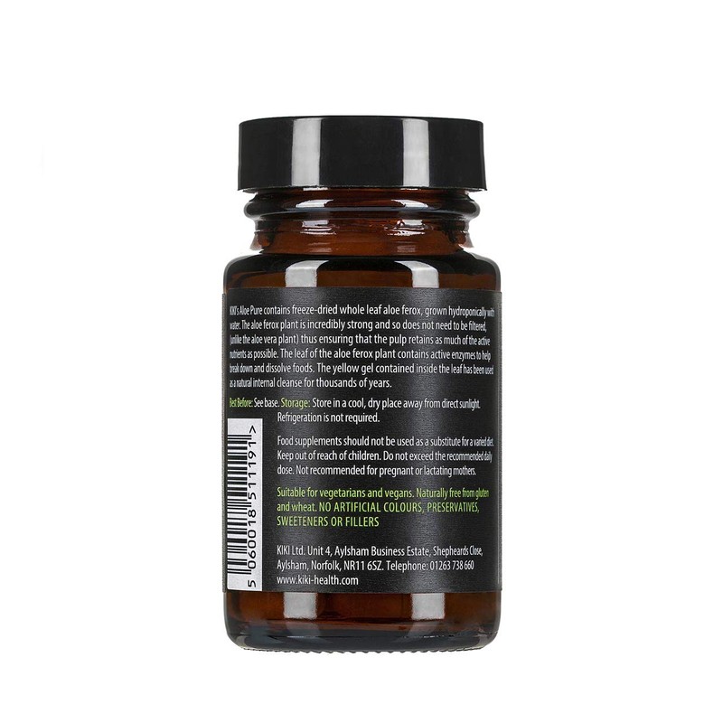 KIKI HEALTH Aloe Pure Capsules- | 20 Vegan Capsules |