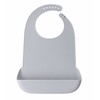 Waterproof Adult Silicone Bib with Food Catcher Pocket – Adjustable
