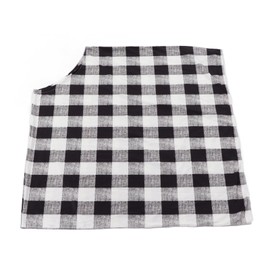 Nursing Cover Machine Washable Soft Breathable Comfortable Portable Breastfeeding Coverage for Babies Black and White Plaid