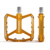 PINNAMAX Bicycle Pedals, CNC Aluminium, 9/16 Inch, Non-Slip Platform, 3