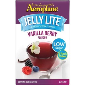 Aeroplane Jelly Lite Vanilla Berry Low Calorie Jelly Crystals 2x9g