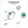 Claddagh Ring for Women Sterling Silver Green Irish Celtic Claddagh
