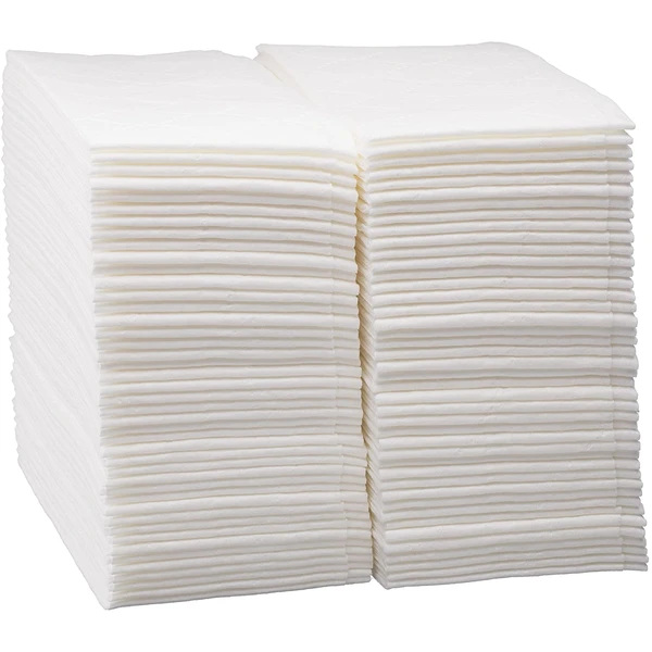 100 Count Luxury Linen Feel Disposable Guest Hand Towels in