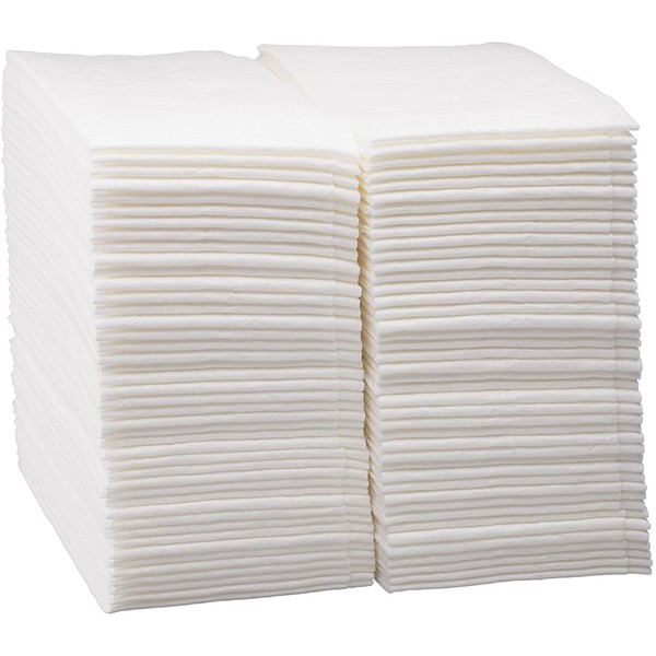 100 Count Luxury Linen Feel Disposable Guest Hand Towels in Bulk, Soft & Absorbent Cloth Like Paper Napkin for Bathroom, Kitchen, Weddings, Parties, Dinners or Events, White by eDayDeal