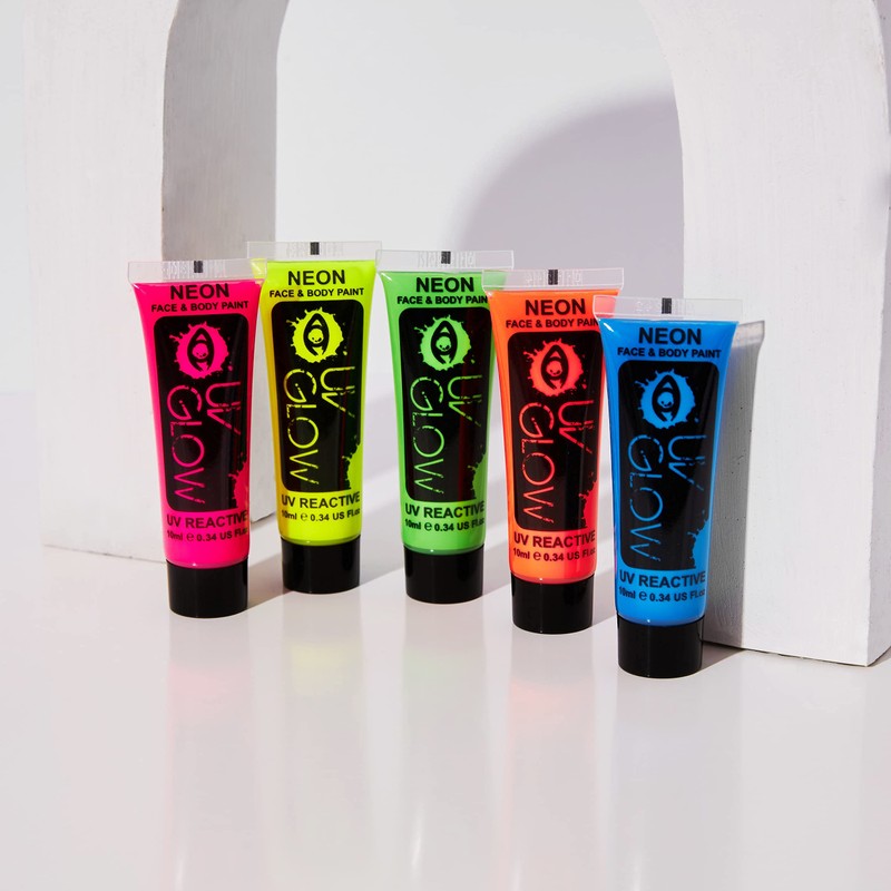 UV Body Paint Black Light Fluorescent Make-Up Body Painting Neon