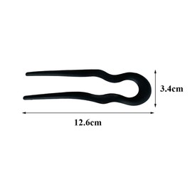 5Pcs French Hair Pin Wavy U Shaped Hairpins French Twist Hair Clip Bun Styling Hair Accessories for Women Girls Thick Long Hair(Random Colors)